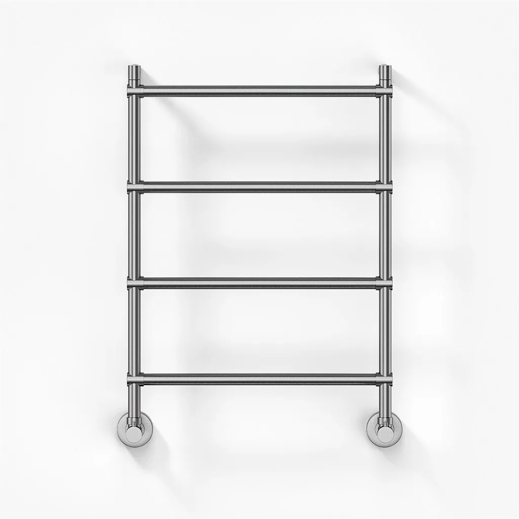 Vetro DeLuxe 442/4 - Water-borne Towel Warmer, Brushed Steel