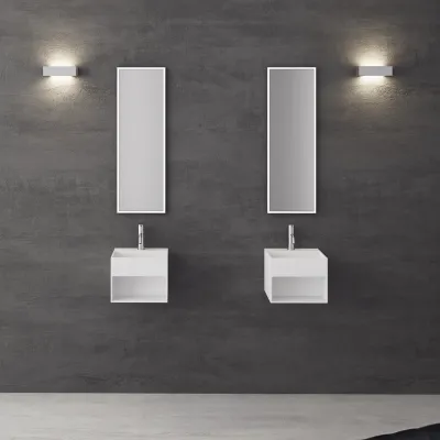 Boxo 33 - 33x33 Washbasin with storage, Mathvid SolidTec®