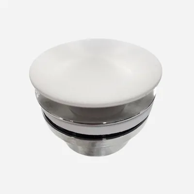 Pulcher PBV02 - Universal Clic Clac 5/4“ bottom valve, Matt White SolidTec® 
