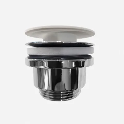 Pulcher PBV02 - Universal Clic Clac 5/4“ bottom valve, Matt White SolidTec® 