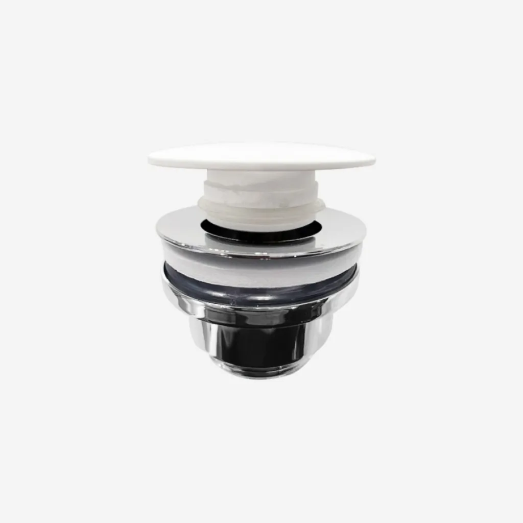 Pulcher PBV02 - Universal Clic Clac 5/4“ bottom valve, Matt White SolidTec® 