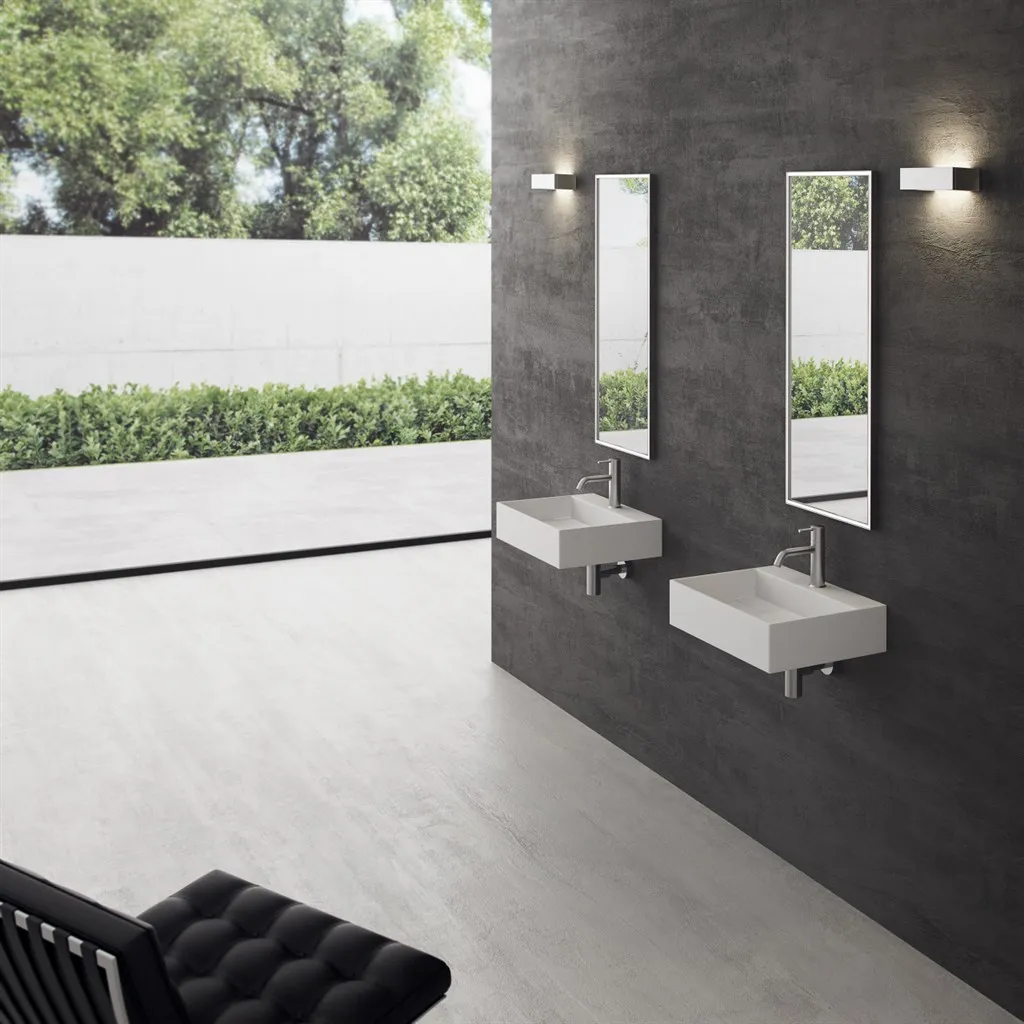 Kubo 50L - 50x40 Washbasin, Matt white SolidTec®