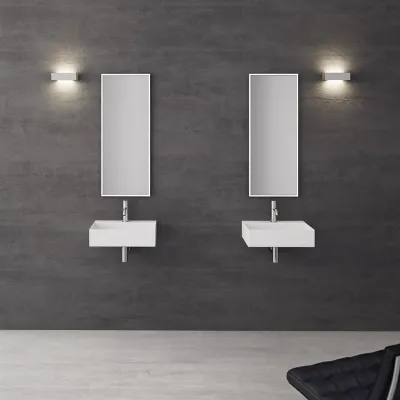 Kubo 50L - 50x40 Washbasin, Matt white SolidTec®