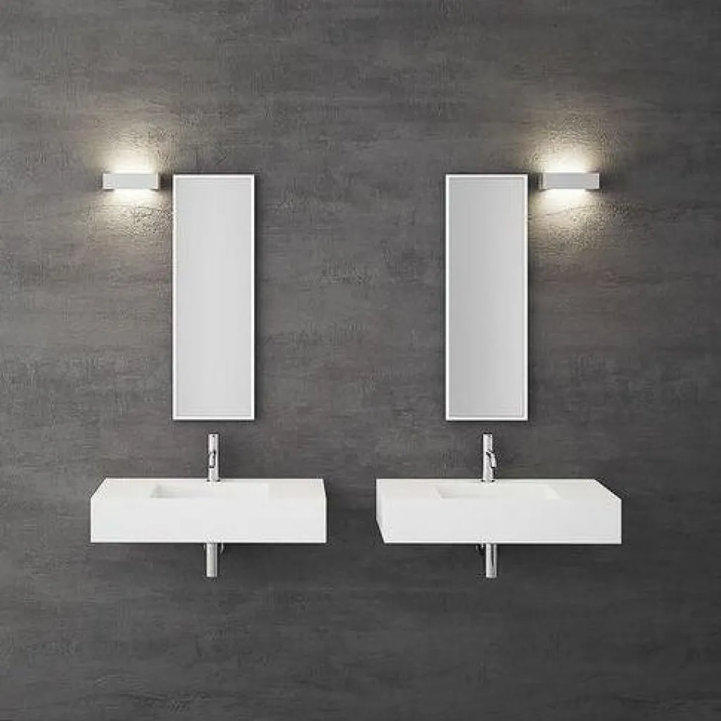 Contract 80C - 80x40 cm Washbasin, Matt White SolidTec®