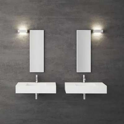 Contract 80C - 80x40 cm Washbasin, Matt White SolidTec®