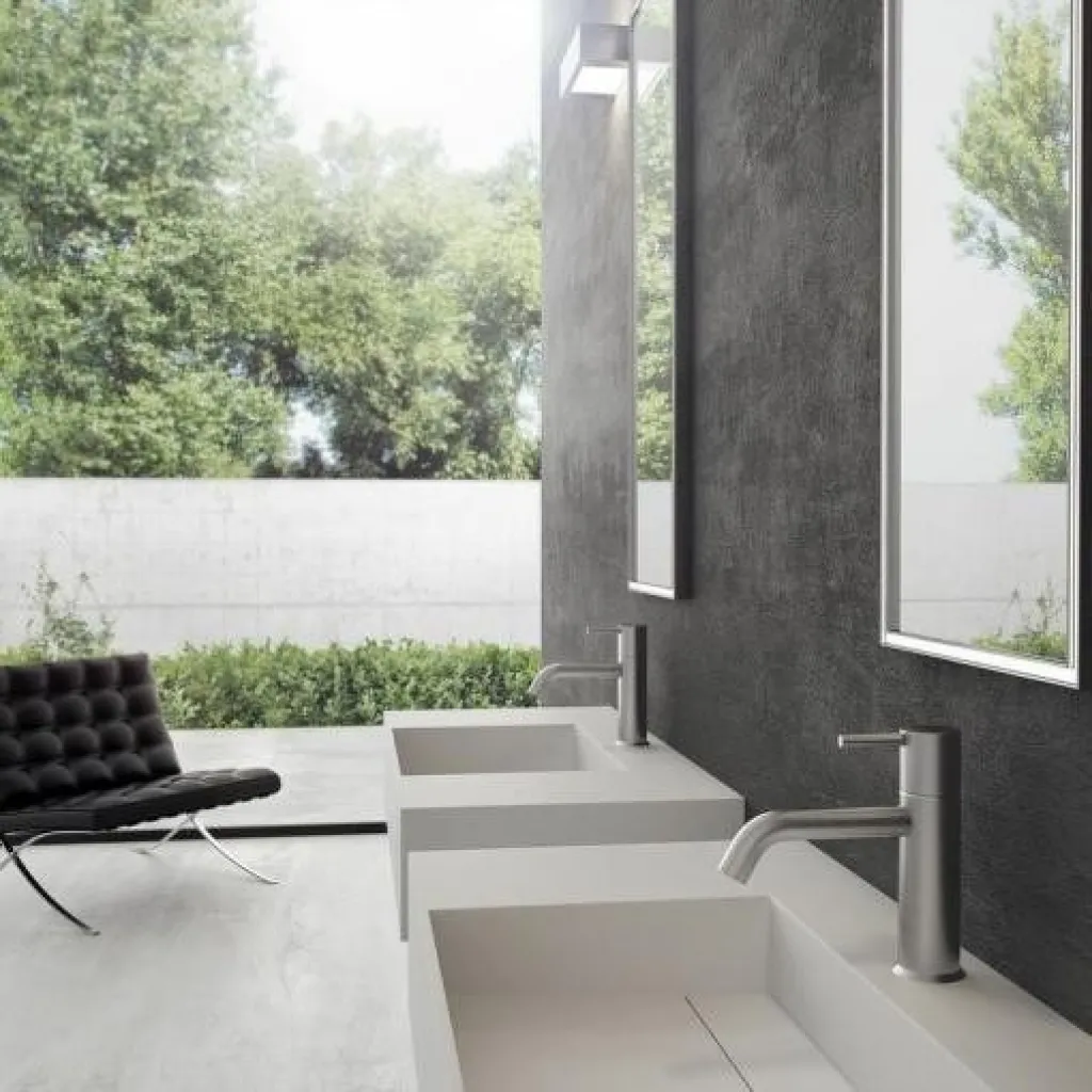 Contract 80C - 80x40 cm Washbasin, Matt White SolidTec®