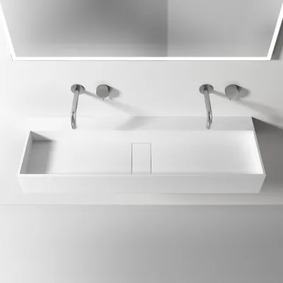 Contract 120 - 120x40 cm Washbasin, Matt White SolidTec®