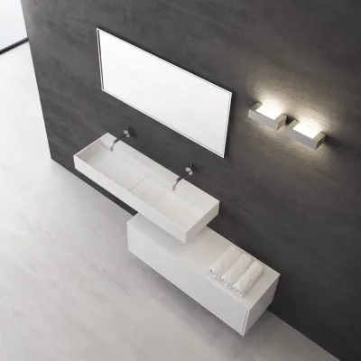 Contract 120 - 120x40 cm Washbasin, Matt White SolidTec®