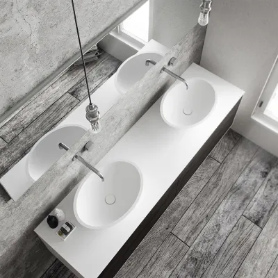 Spoon 52 - 52x38 Washbasin, Matt white SolidTec®