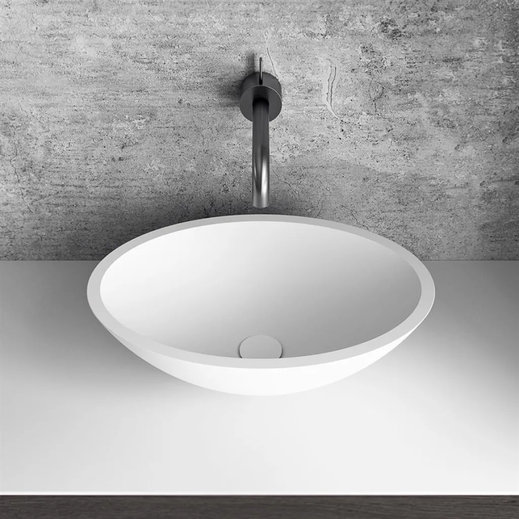 Cheese 50 - 50x35 cm Wash bowl, Matt white SolidTec®