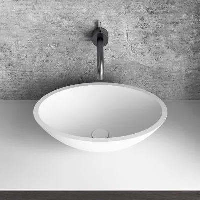 Cheese 50 - 50x35 cm Wash bowl, Matt white SolidTec®