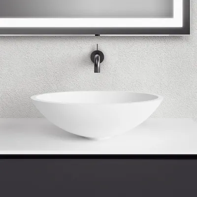 Cheese 50 - 50x35 cm Wash bowl, Matt white SolidTec®