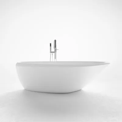 Spazio 192 - Bathtub 192x110, Solid Matt White SolidTec®