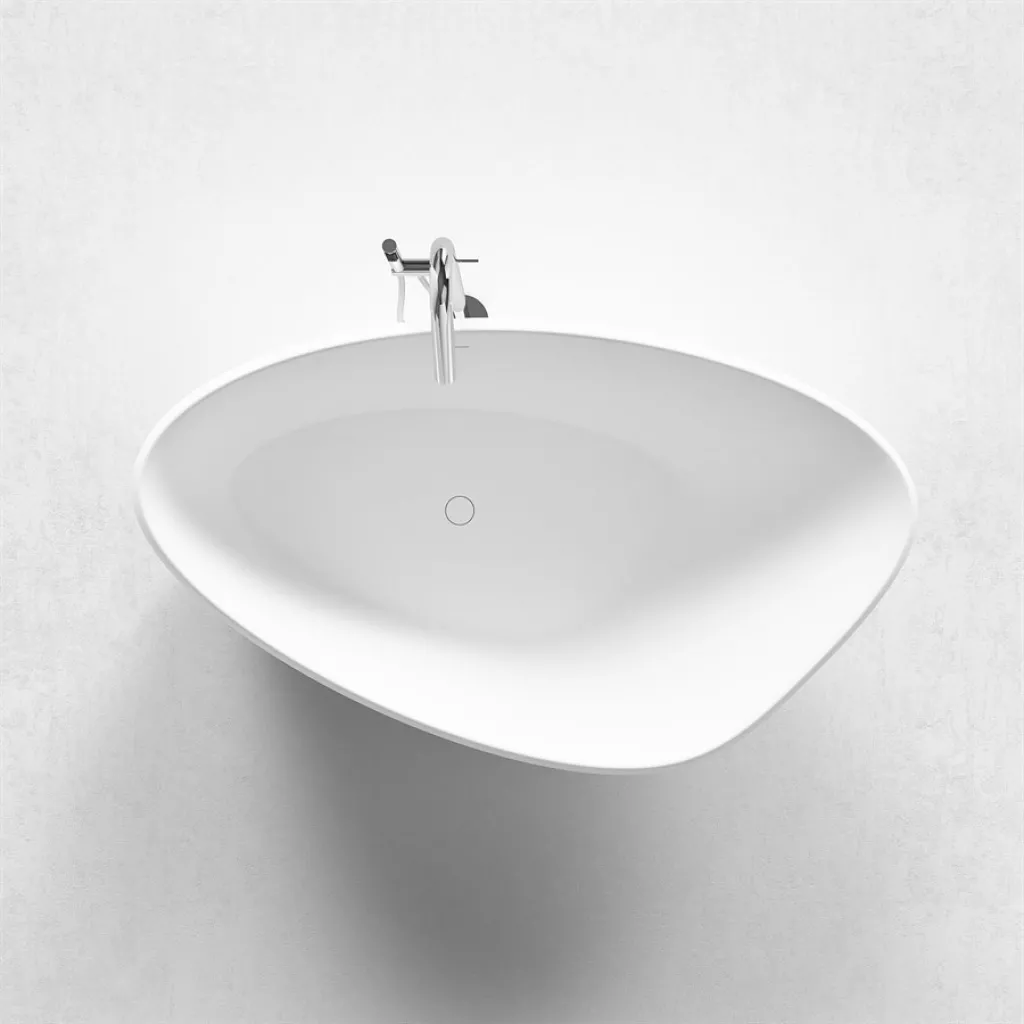 Spazio 192 - Bathtub 192x110, Solid Matt White SolidTec®