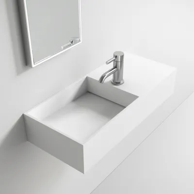 Kubo Inside 75L - 75x32,5 Massiv Matt Hvit SolidTec®