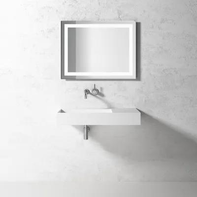 Kubo Inside 90L - Hand basin, Matt white SolidTec®