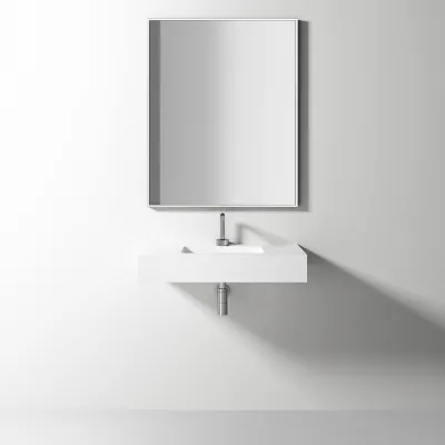 Waterproof 80 - 80x40 Washbasin, Matt white SolidTec®