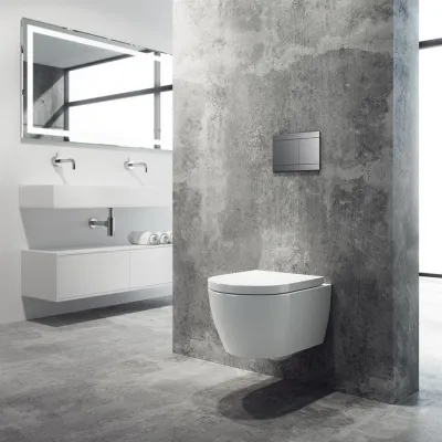 Pulcher Plano - Flush plate basin, Brushed Inox
