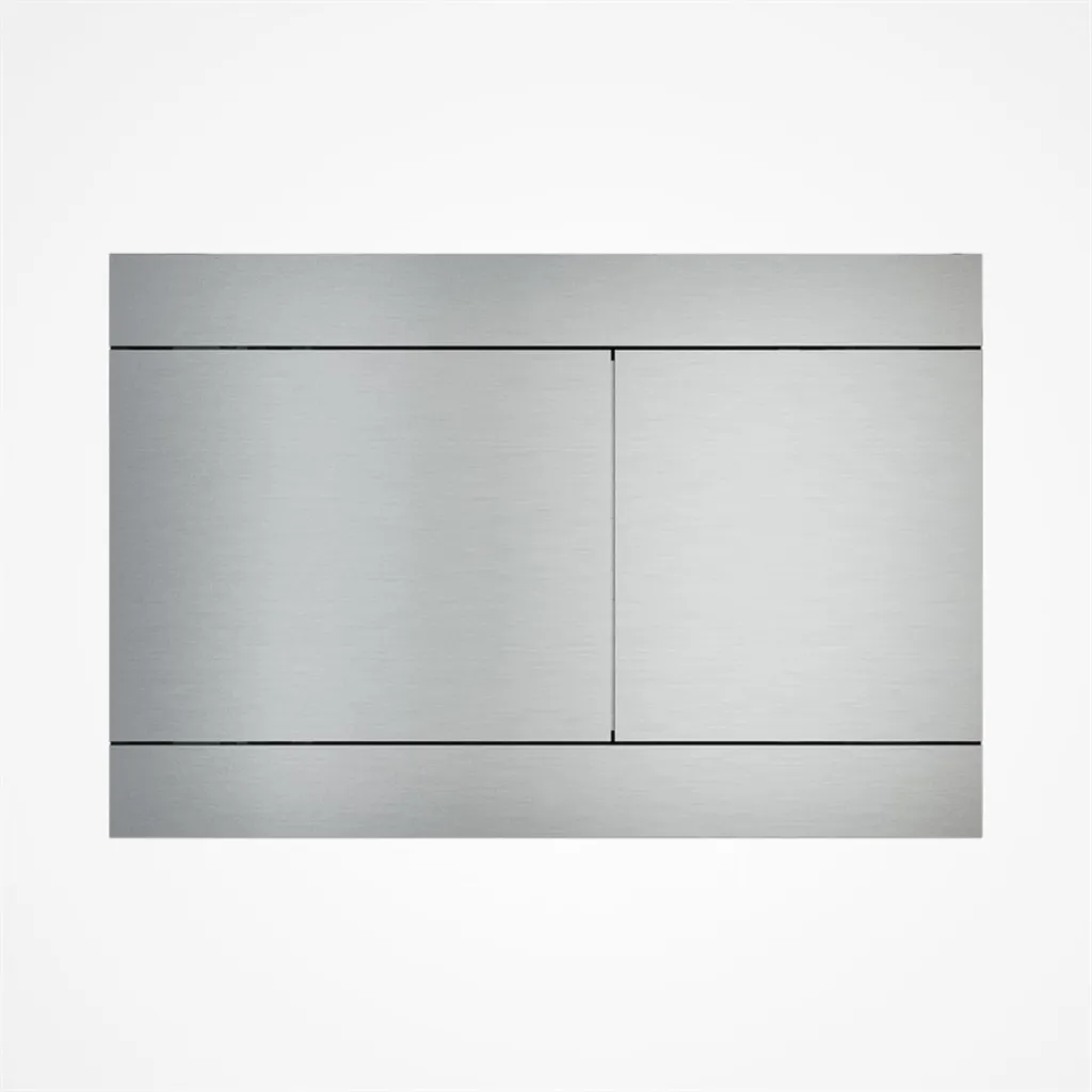 Pulcher Plano - Flush plate basin, Brushed Inox