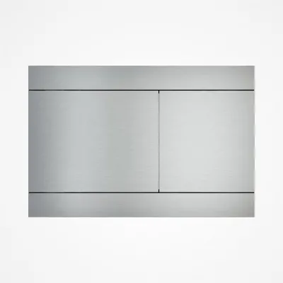 Pulcher Plano - Flush plate basin, Brushed Inox