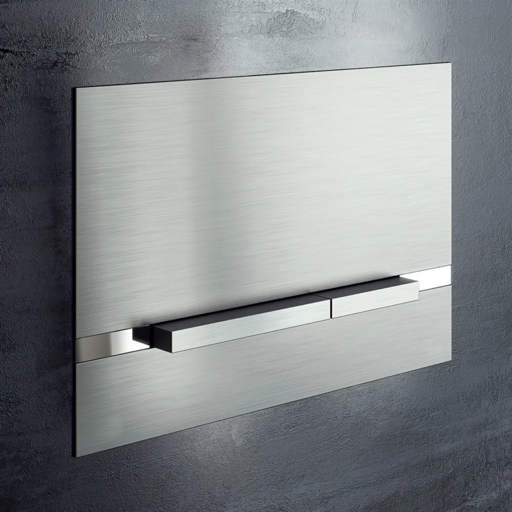 Pulcher Stripe Skylleplade - Brushed Stainless Steel