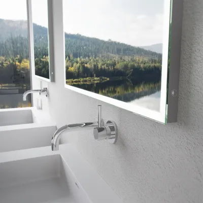 Kubic Light Dimmable 80x60 - LED Mirror w/color adjustment