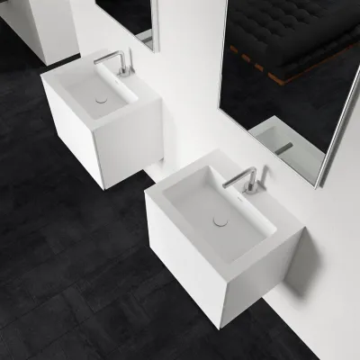 Block Soho 60 - Laundry cabinet 60x46 cm, Matt white