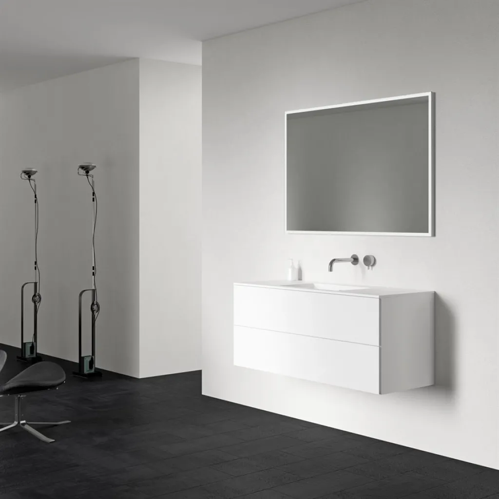 Block Soho 120 - Laundry cabinet 120x46, Matt white