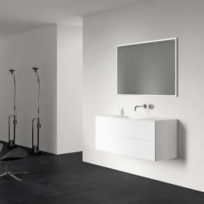 Block Soho 120 - Laundry cabinet 120x46, Matt white