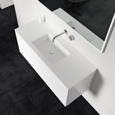 Block Soho 120 - Laundry cabinet 120x46, Matt white