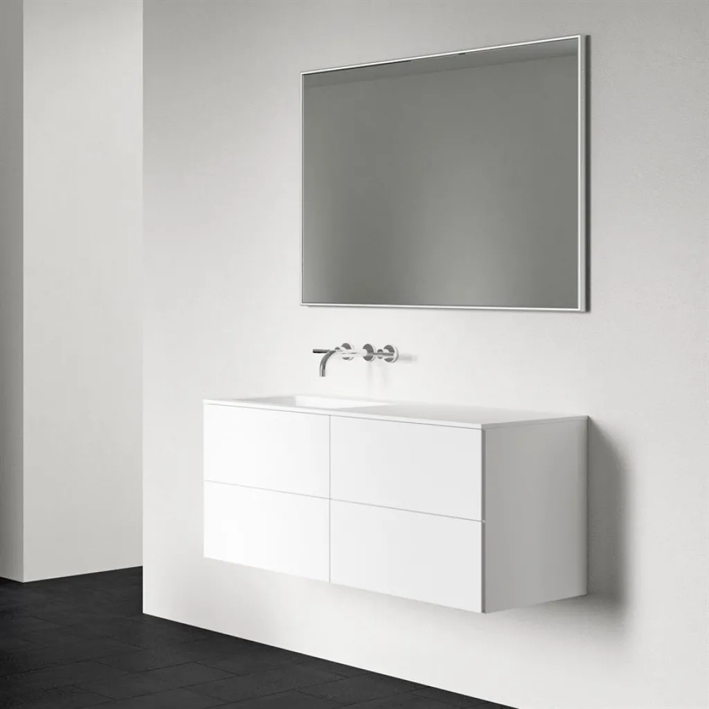 Block Soho 120L - Laundry cabinet 120x46, Matt white