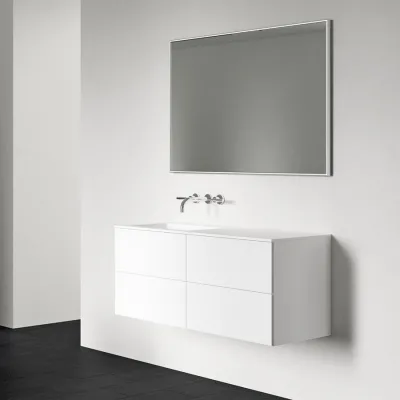 Block Soho 120L - Laundry cabinet 120x46, Matt white