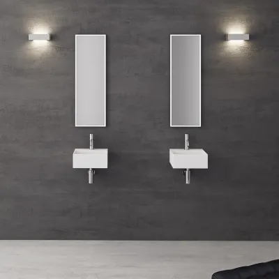 Kubo 32 - 32x30 Washbasin, Matt white SolidTec®