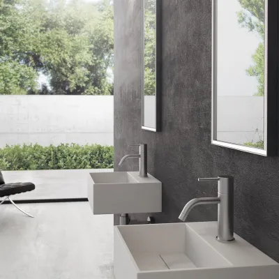 Kubo 32 - 32x30 Washbasin, Matt white SolidTec®