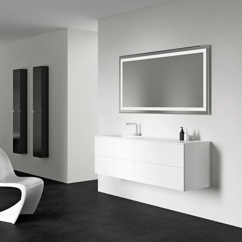 Block Soho 160L - Laundry cabinet 160x46, Matt white