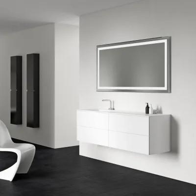 Block Soho 160L - Laundry cabinet 160x46, Matt white