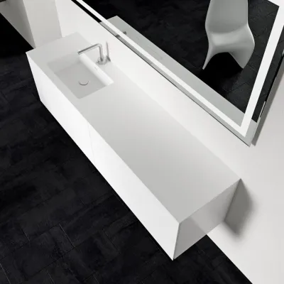Block Soho 180L - Laundry cabinet 180x46, Matt white