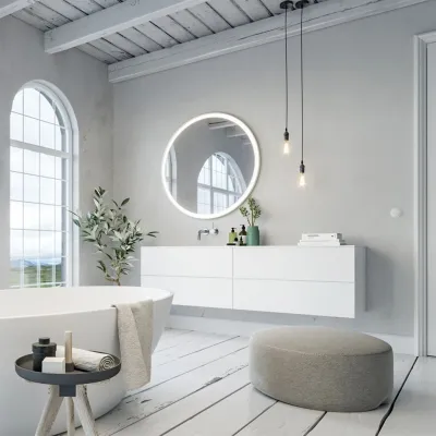Block Soho 180L - Laundry cabinet 180x46, Matt white