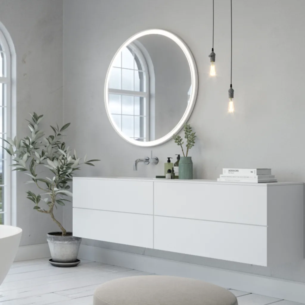 Block Soho 180L - Laundry cabinet 180x46, Matt white