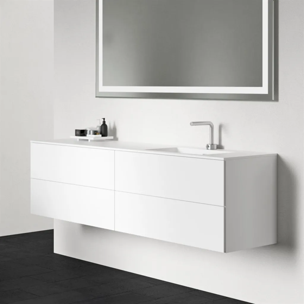 Block Soho 180R - Laundry cabinet 180x46, Matt white