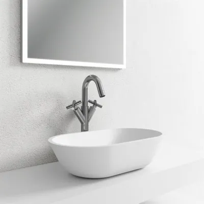 Mood One 55 - 55x32 Washbasin, Matt white SolidTec®