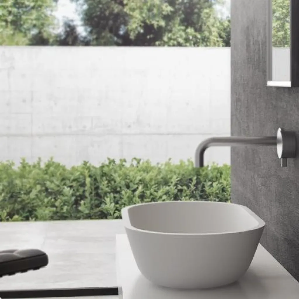 Mood One 55 - 55x32 Washbasin, Matt white SolidTec®