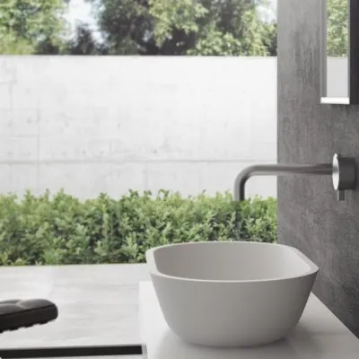 Mood One 55 - 55x32 Washbasin, Matt white SolidTec®