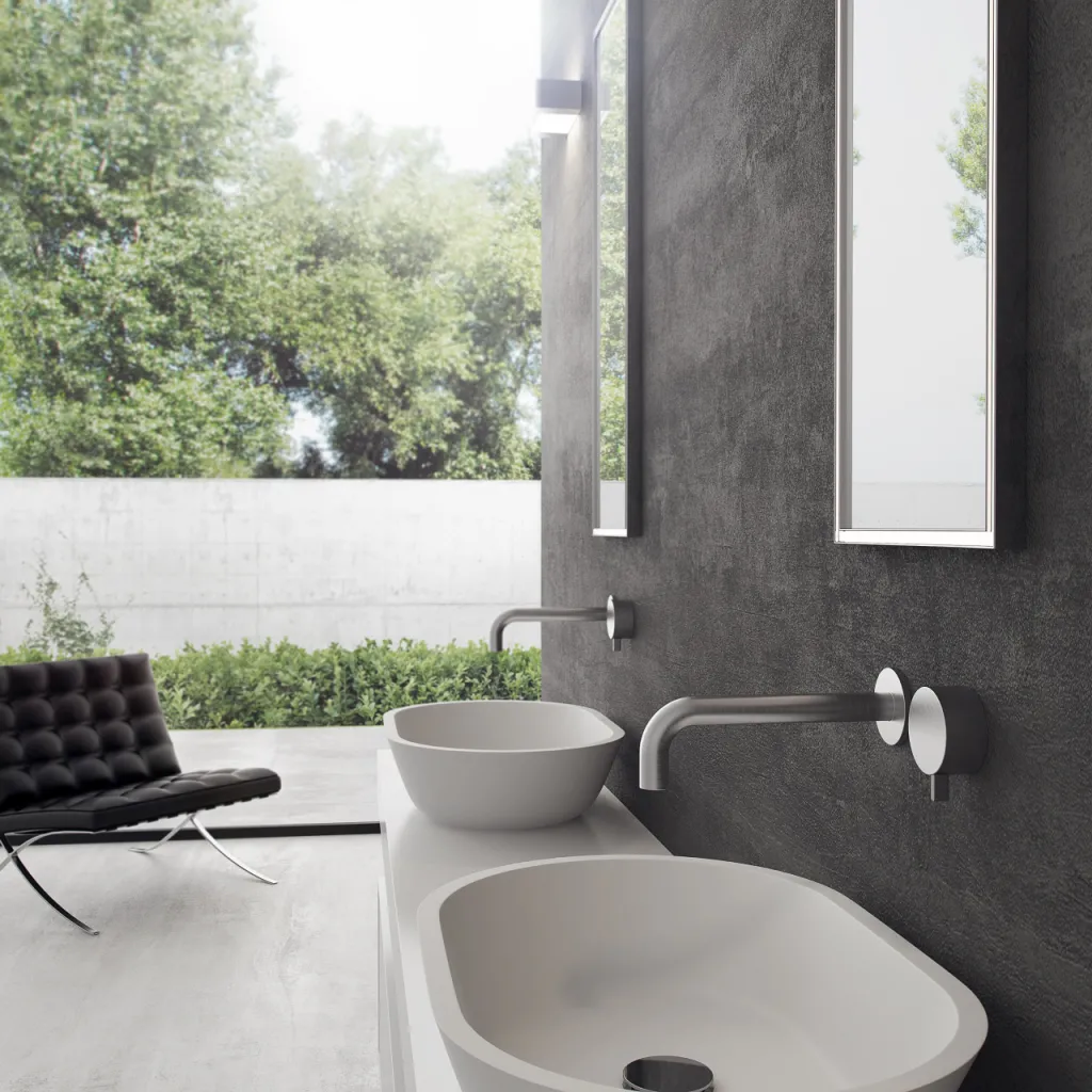 Mood Two 58 - 58x38 Washbasin, Matt white SolidTec®