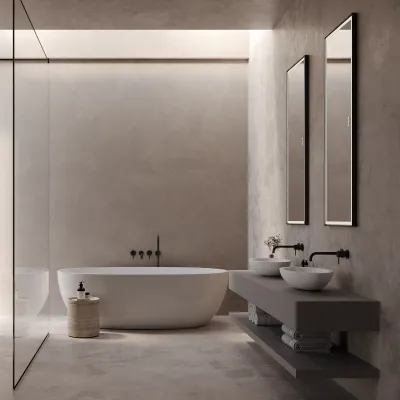 Spoon 55 - 55x35 cm Washbasin, Matt white SolidTec®