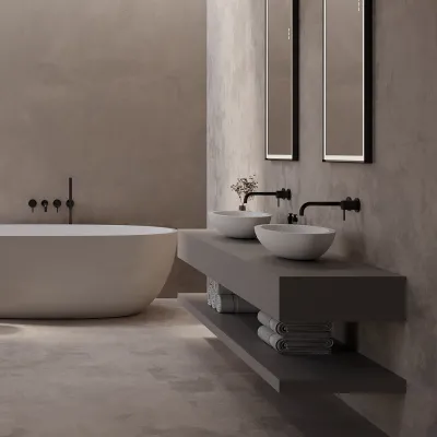 Spoon 55 - 55x35 cm Washbasin, Matt white SolidTec®