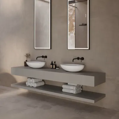 Spoon 55 - 55x35 cm Washbasin, Matt white SolidTec®