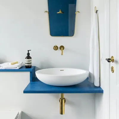 Spoon 55 - 55x35 cm Washbasin, Matt white SolidTec®