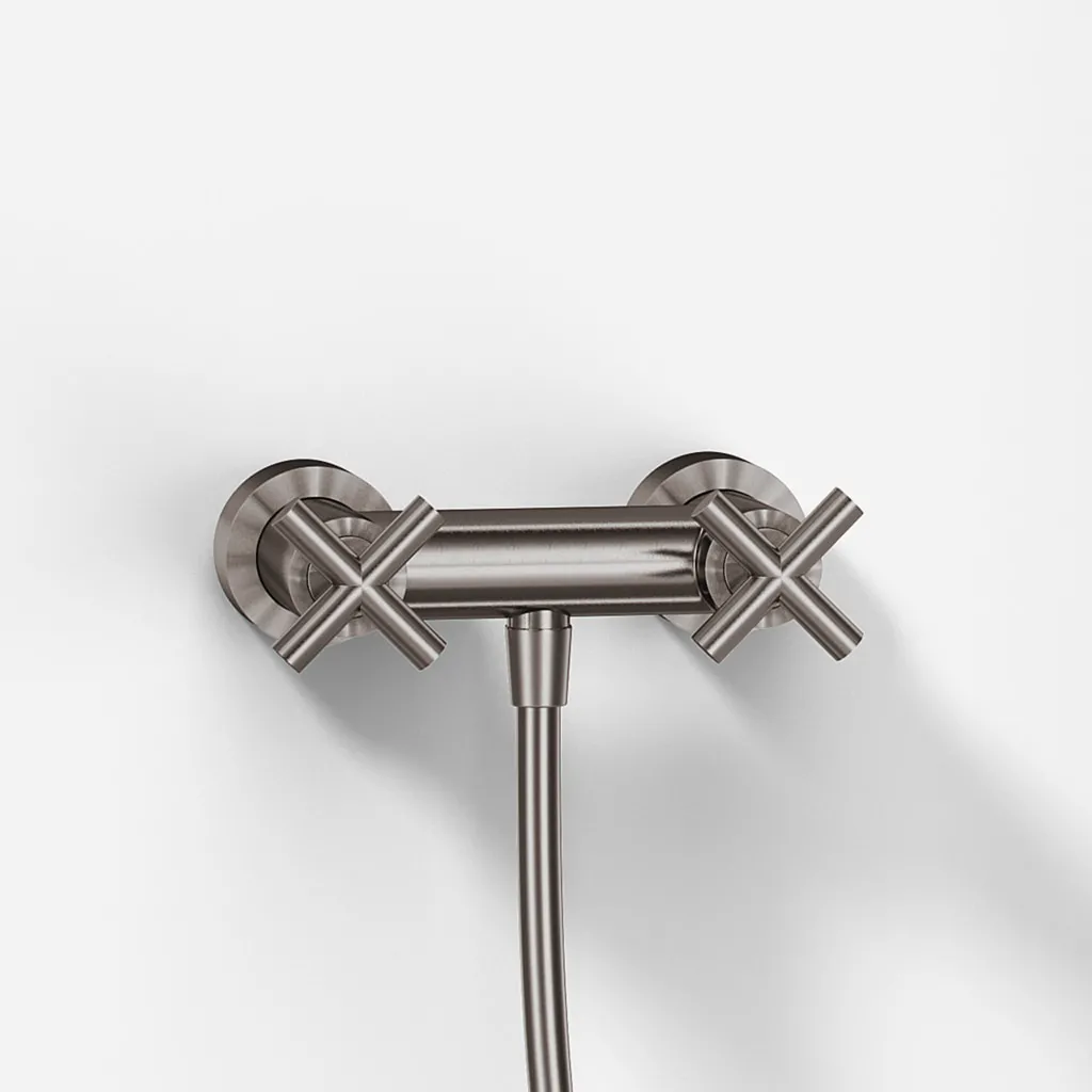 Fly Classic FBR204 S01 - Shower mixer, PVD Brushed Steel