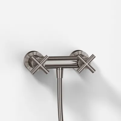 Fly Classic FBR204 S01 - Shower mixer, PVD Brushed Steel